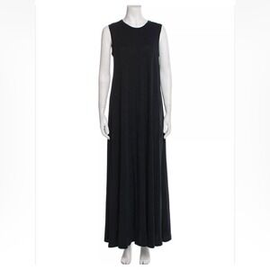 Magaschoni Black cotton Size Large sheath Maxi‎ Dress
